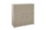 Highboard, Braun, Chrom, Schubladen, Congo
