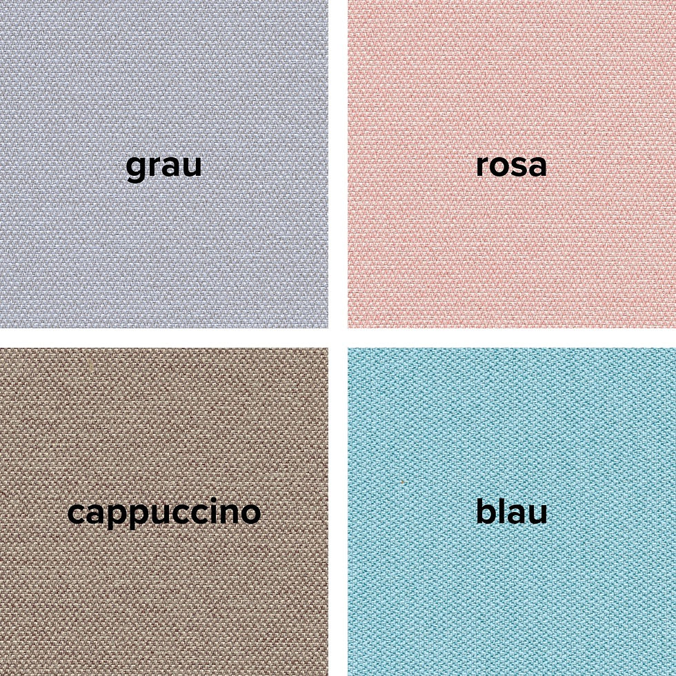 Miniaturbild: Übersicht der 4 Farben für den @Just evo cozy Colour Bürostuhl - grau, pink, cappuccino und türkisblau