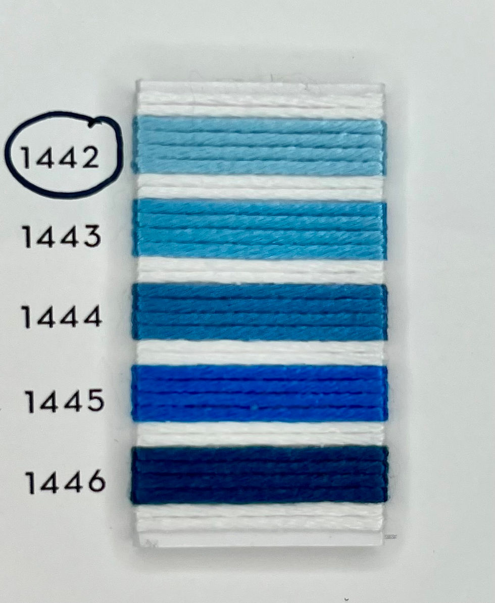Miniatyrbilde: Soie d´Alger 1442 Lys blå/Cyan