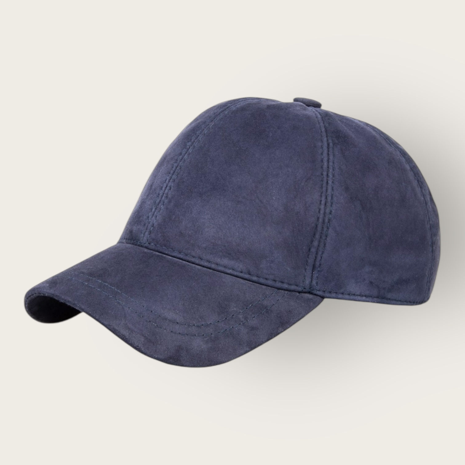 leather cap blue