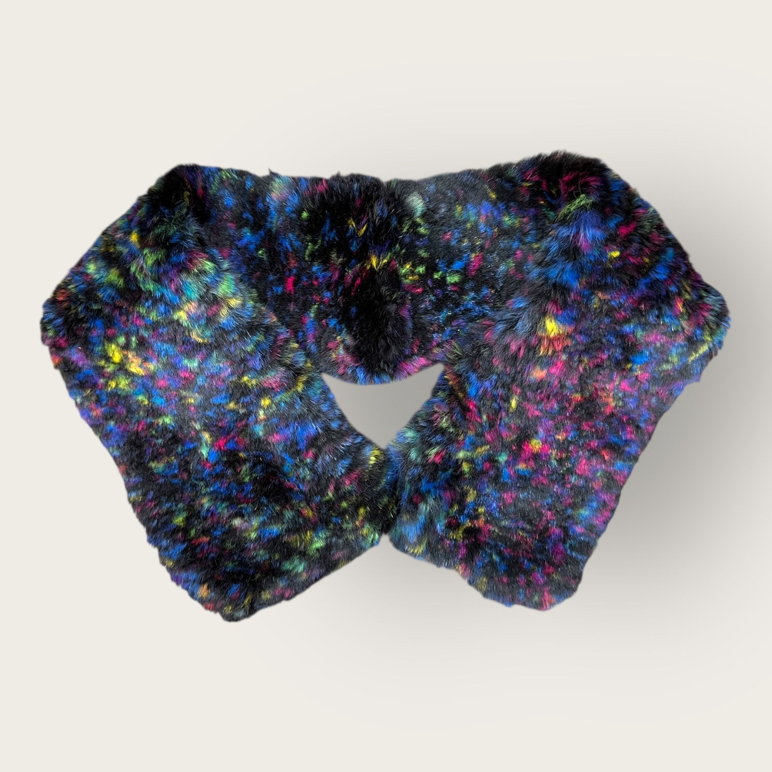 collar -  upcycled rabbit fur, refined