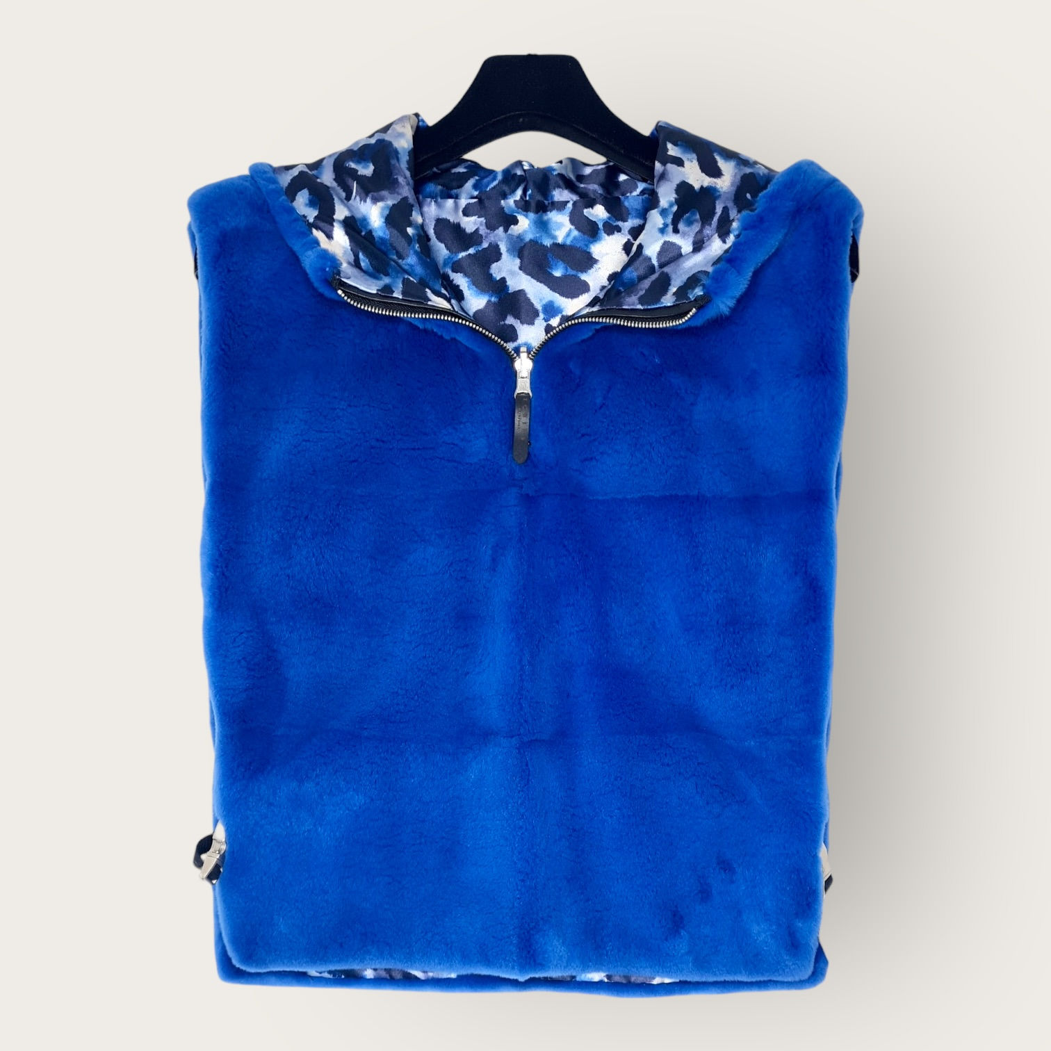 reversible rollunder hoodie - upcycled mink fur