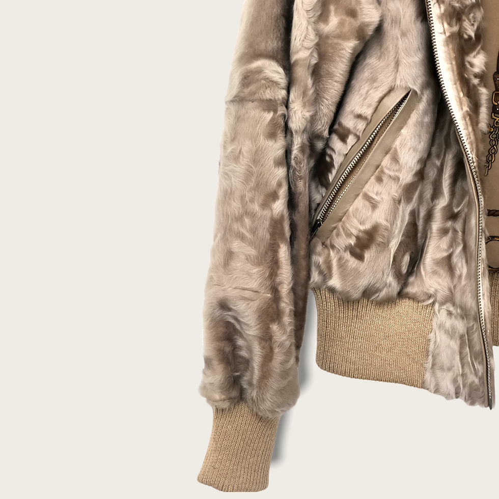 Miniaturbild: Personal Upcycling: Blouson with stand up collar & detachable hood