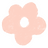 Brand graphic of pink flower