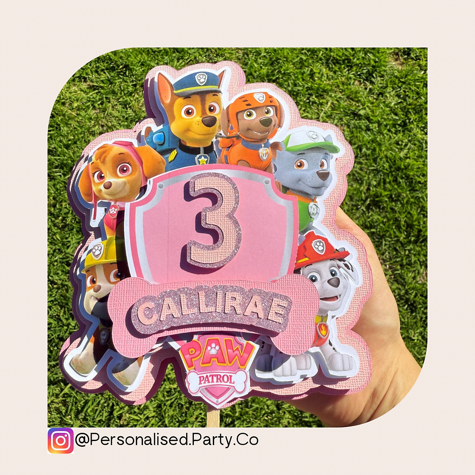 Thumbnail: PAW PATROL CAKE TOPPER 