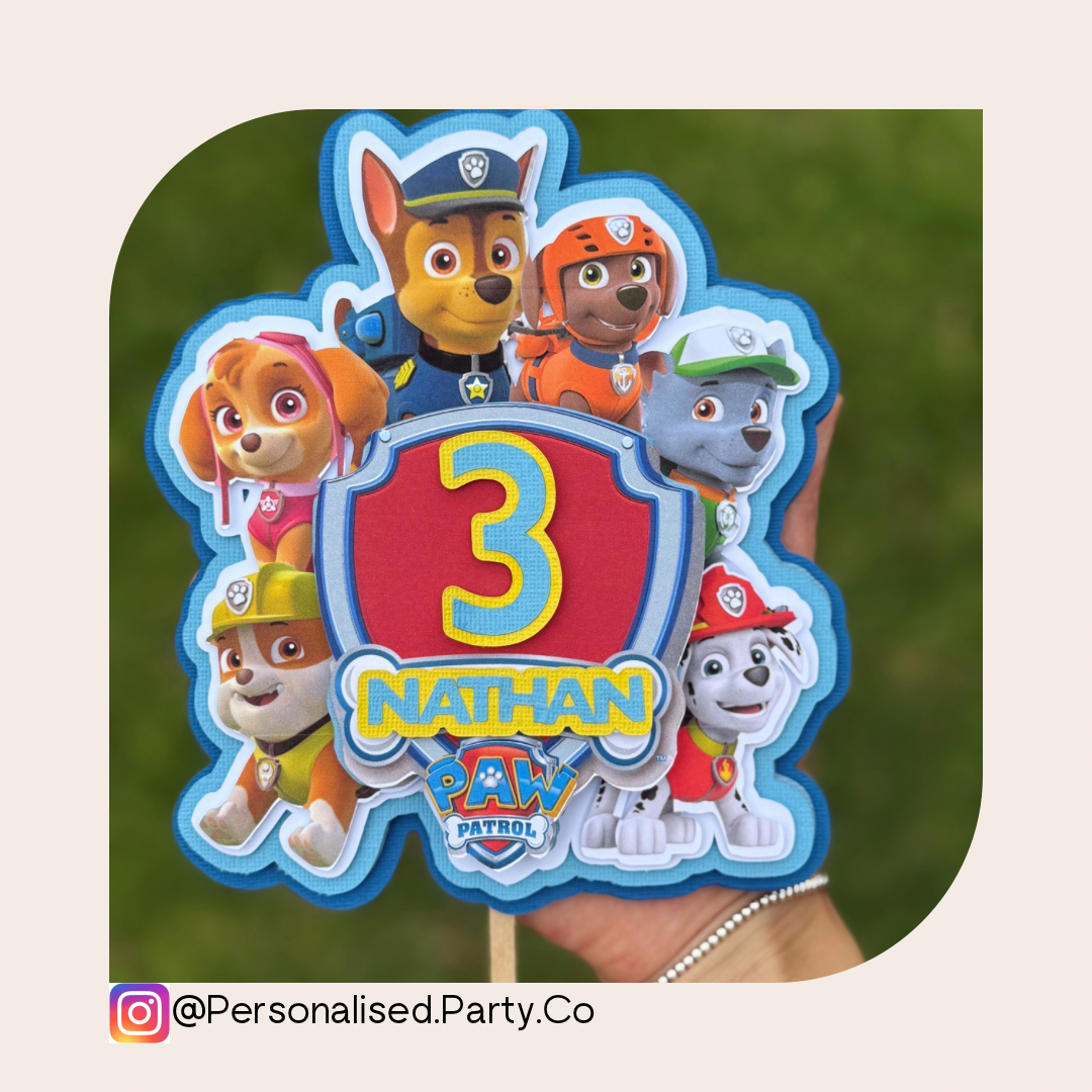 PAW PATROL CAKE TOPPER