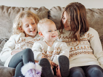 a cozy home session // the lauwers family