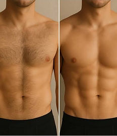 depilação masculina feita por homem