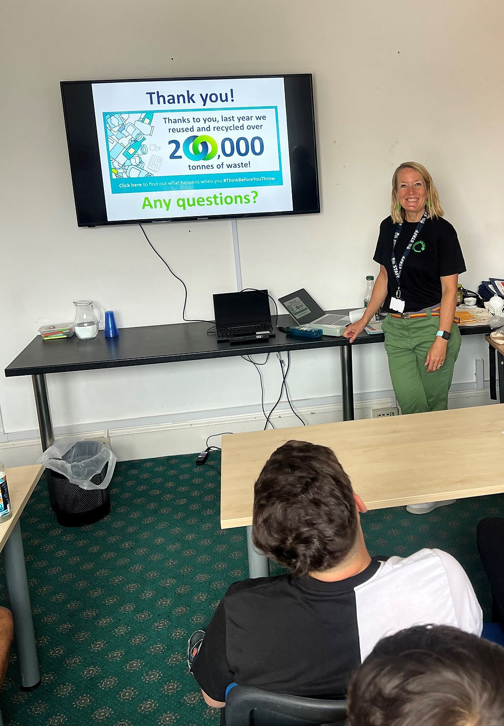 engaging session for ESOL students about recycling 