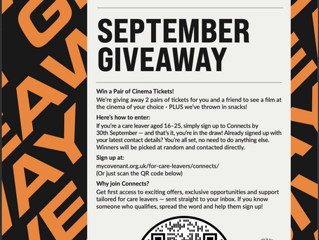 join connects during september and win cinema tickets