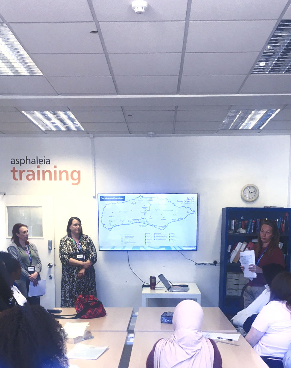 careers education; sussex partnership NHS trust visit