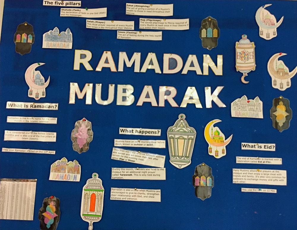 ESOL students create Ramadan display