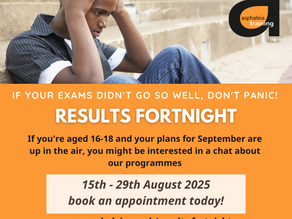 results fortnight for 16-18 year-olds