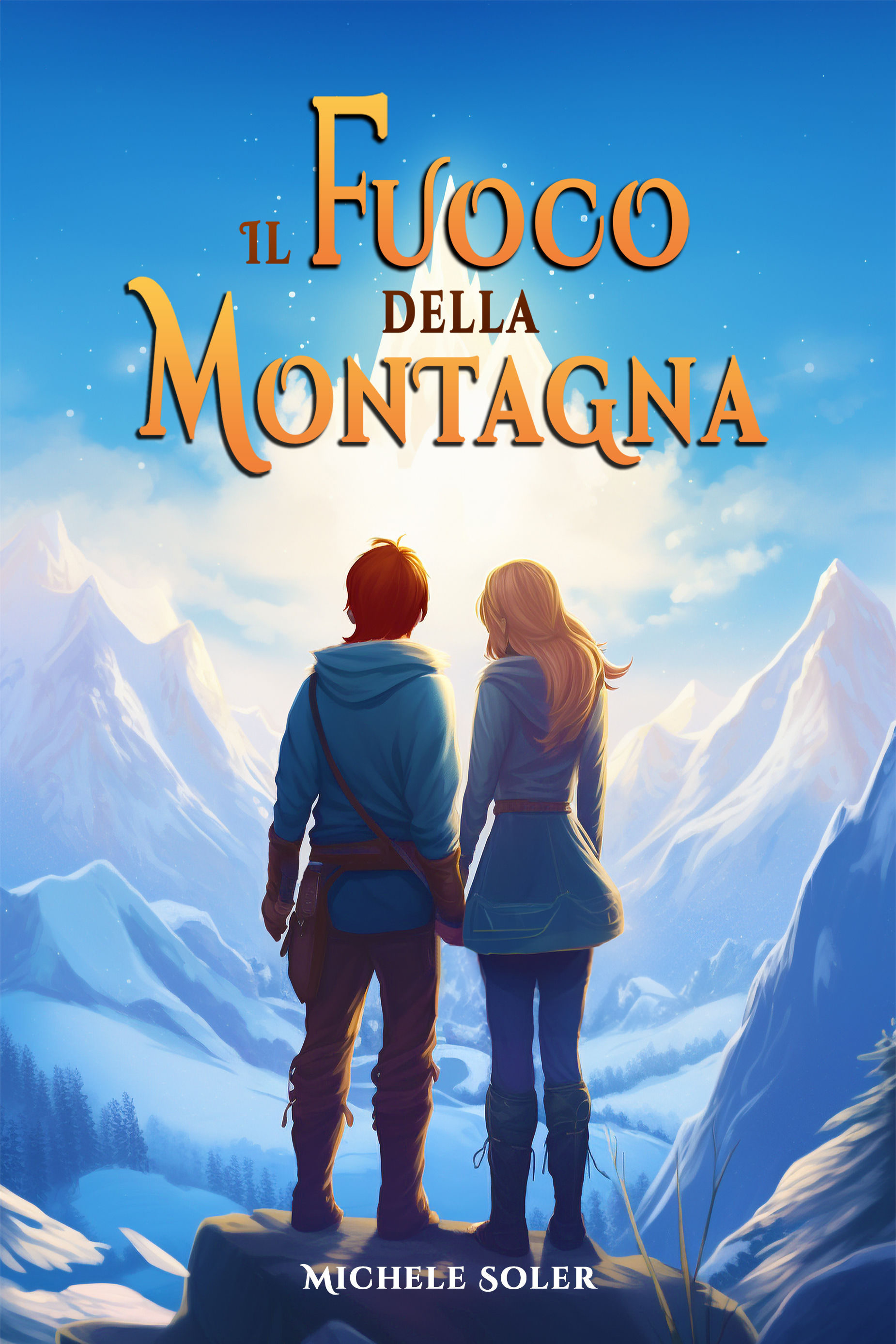 Copertina del libro "Il fuoco della montagna", avventura e leggende per bambini dai 7 ai 13 anni