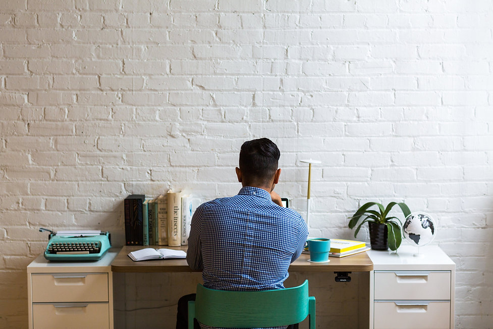 Man at His Desk