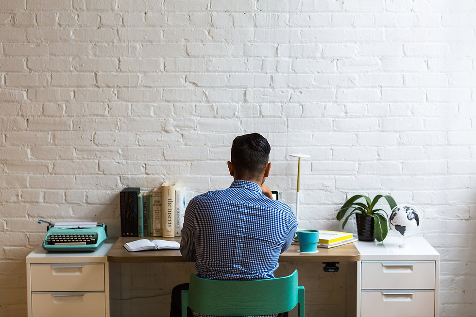 Man at His Desk