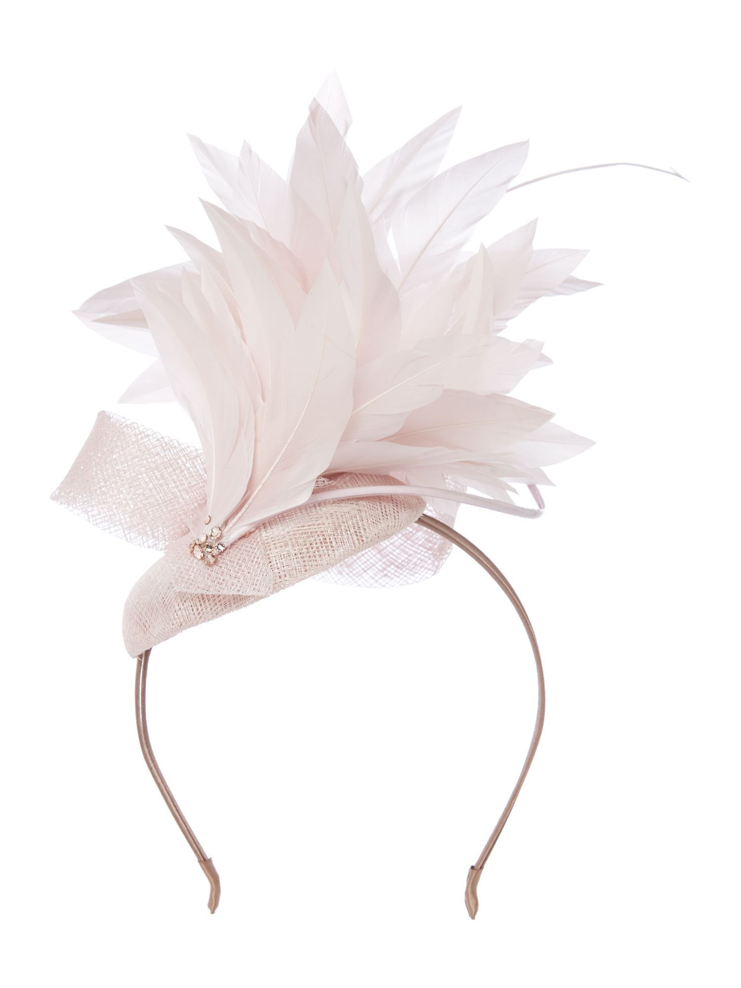 Biba Vivien Sheriff Victoria feather pill box, Pink