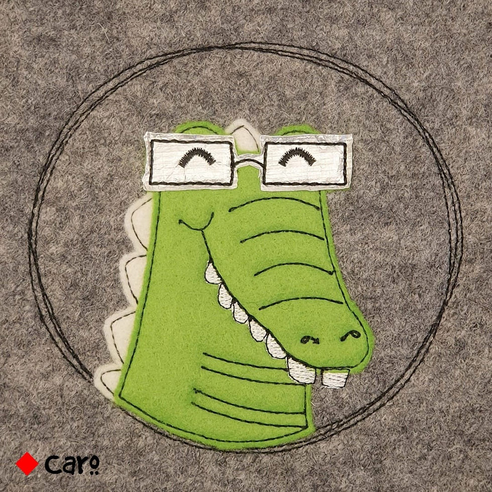 Miniaturbild: Krokodil Doodle 10x10