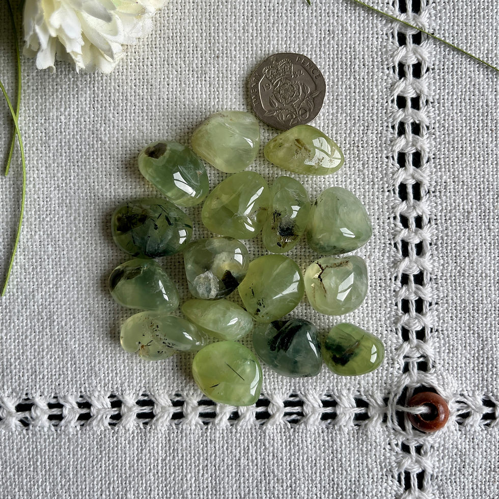 Thumbnail: Prehnite Tumblestones