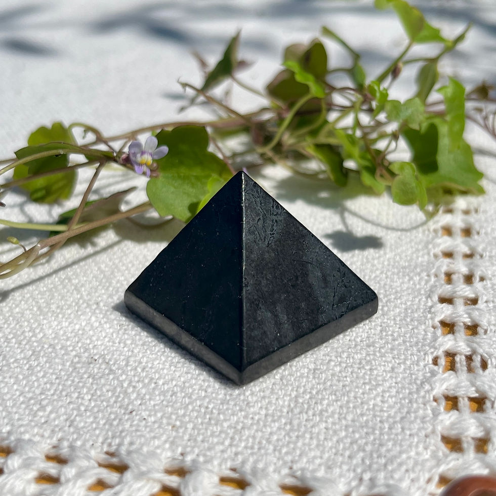 Shungite Crystal Pyramid