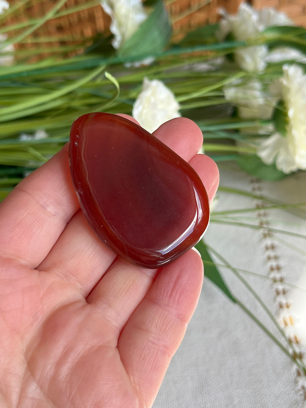 Carnelian Smoothstone Crystal