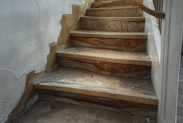 restauration escalier cave