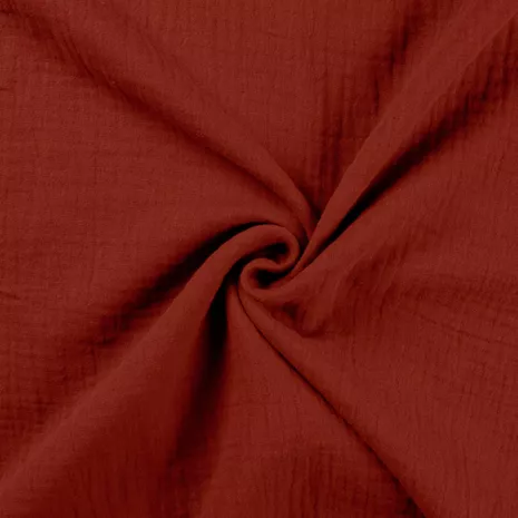 Double gaze de coton - Terracotta