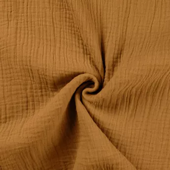 Tissu double gaze de coton Savane