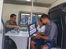 Serviço itinerante do CadMóvel chega ao Perequê em Guarujá