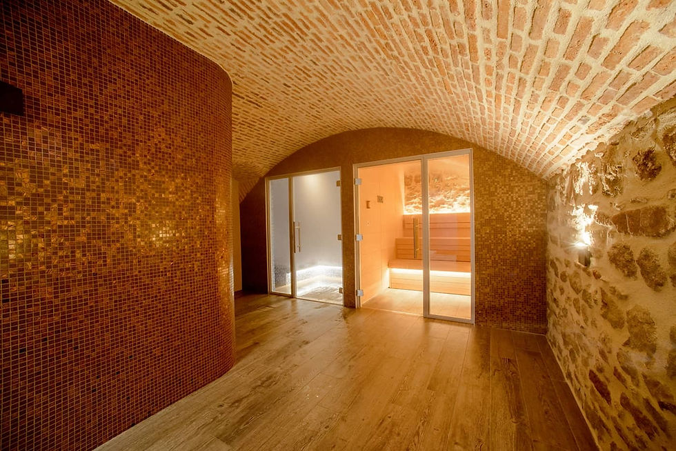 Notre espace bien-être, situé dans les caves du Château