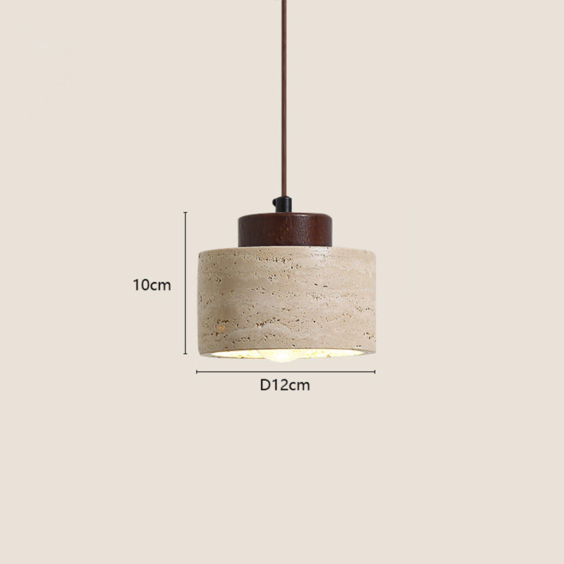 Miniatura: Luminária Pendente de Teto Estilo Japonês Moderno Wabi-Sabi para Quarto