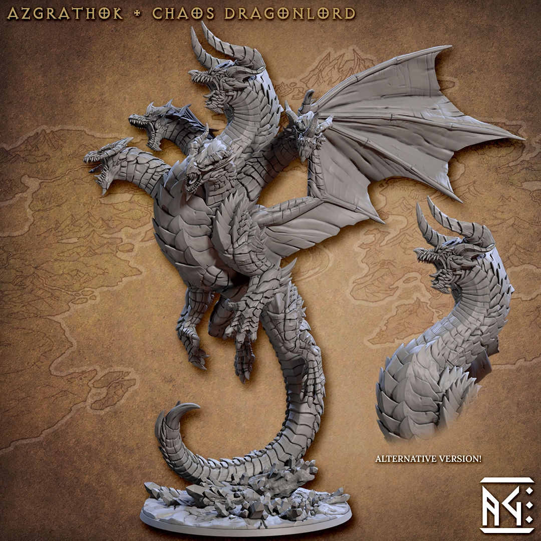Azgrathok - Chaos dragon lord / Thiamat - Dragon goddess