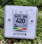 CO2 Monitor zeigt beste Luftqualität im Wald mit 420 ppm | 5 % Rabatt auf Aranet4 CO" Monitor mit Code LUFTSPRUNG
