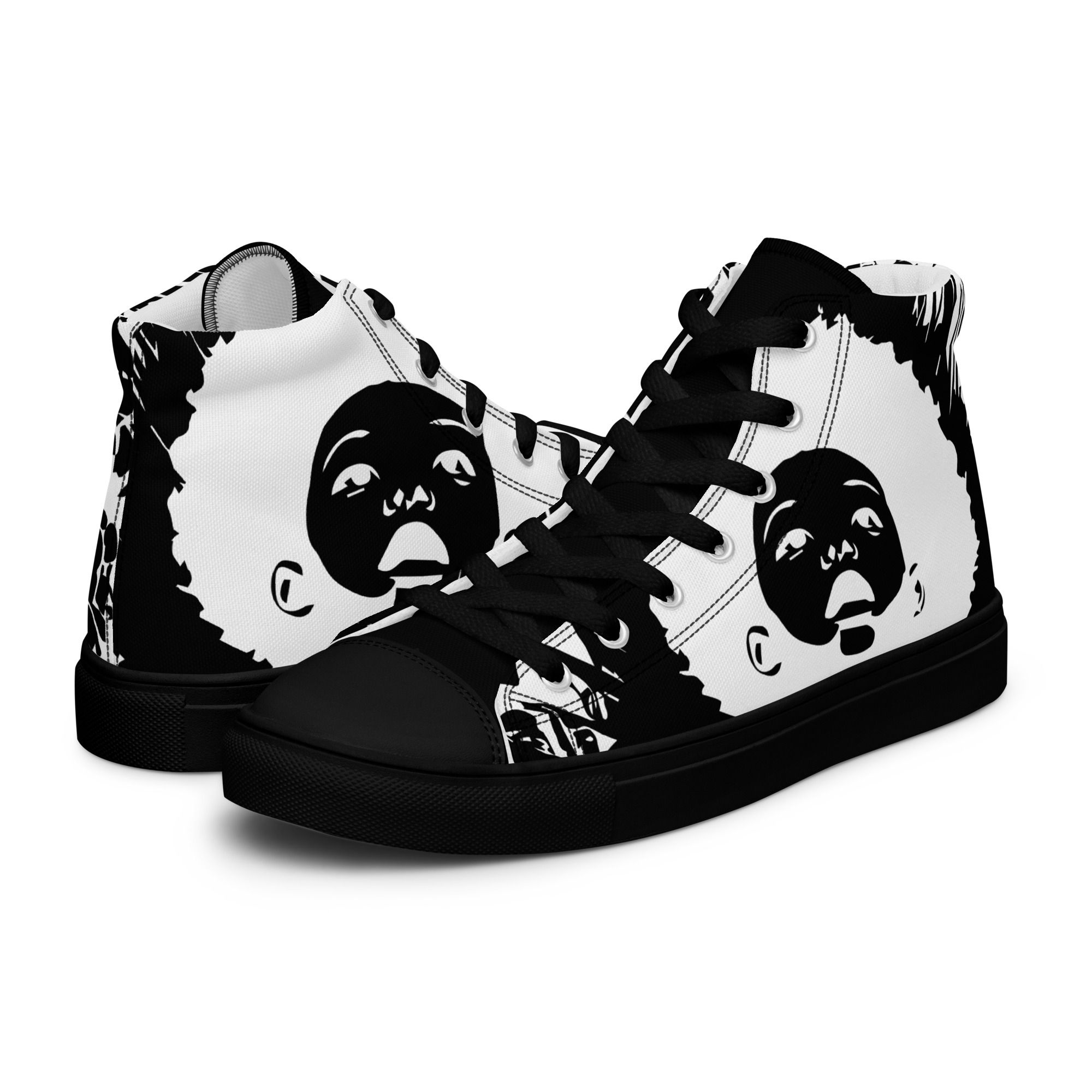Men’s high top canvas shoes