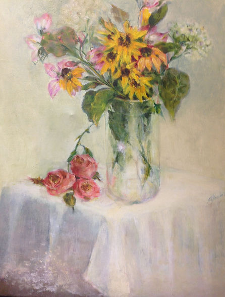 Yellow Daisies in Glass.jpg