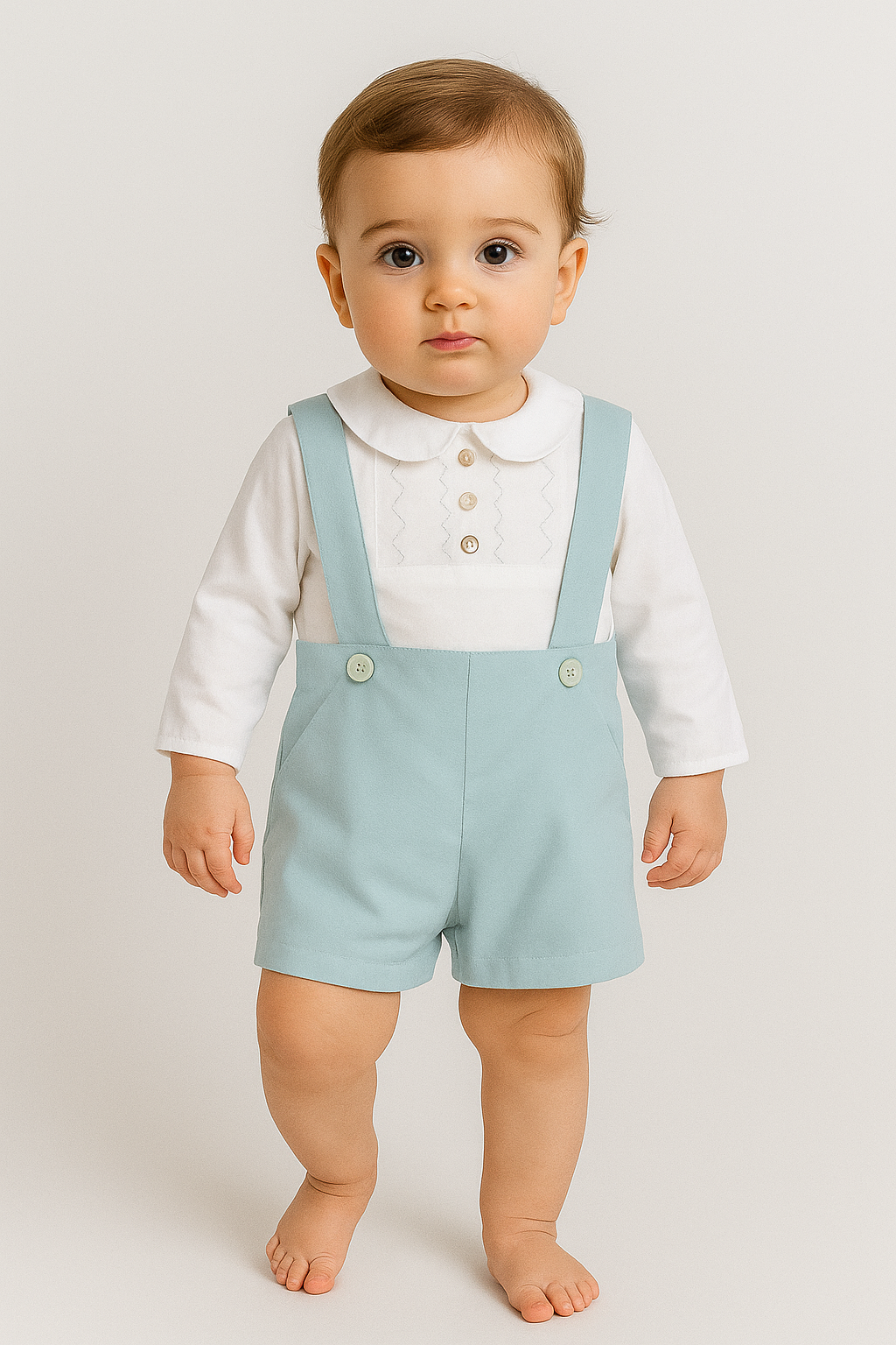 Conjunto Semilla camisa y short con tirantes