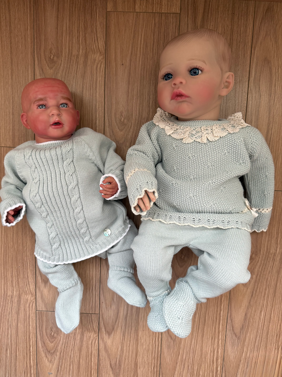 Miniatura: Conjunto niño jubón y polaina verde tiza 
