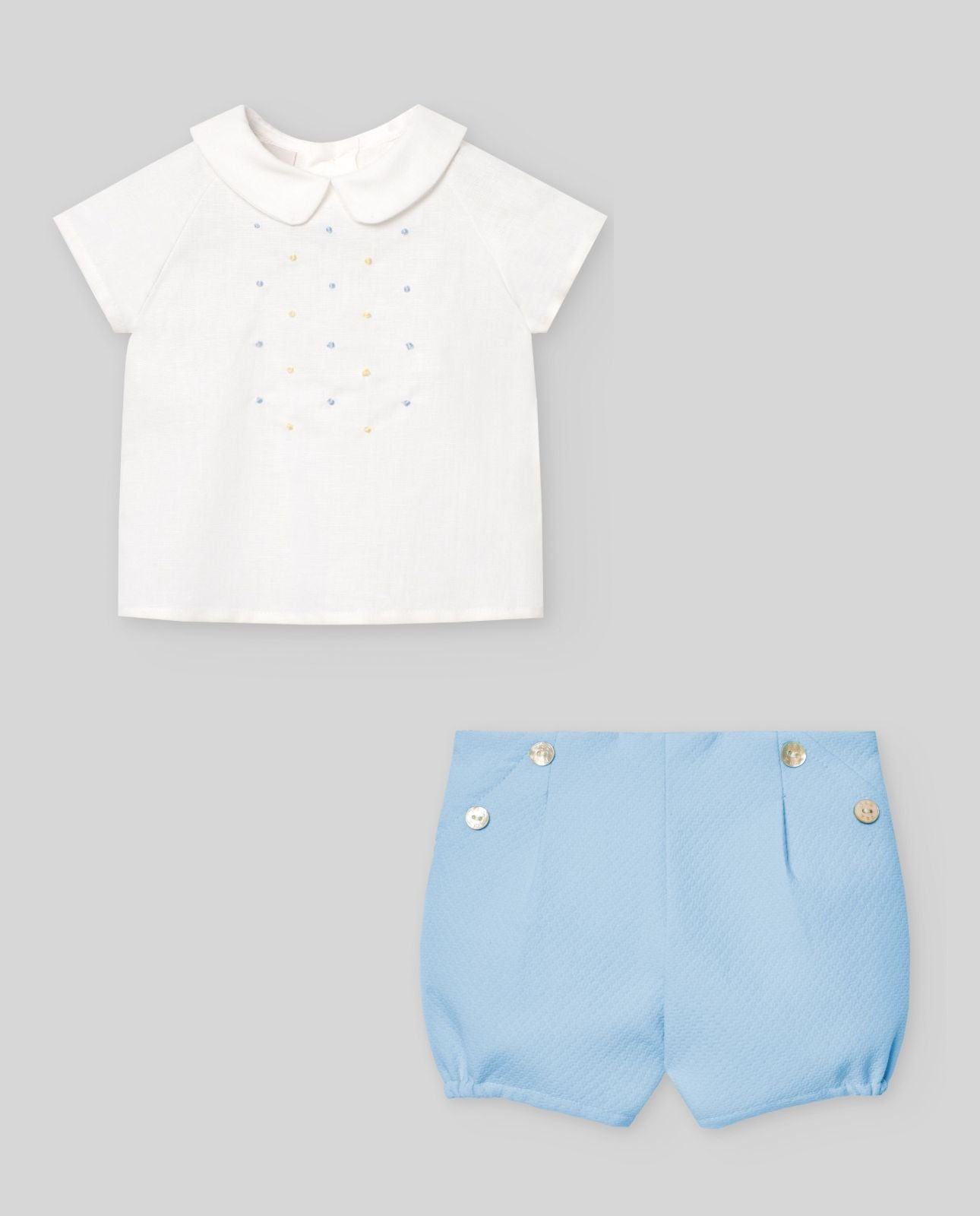 Conjunto niño azul  Paz Rodríguez 