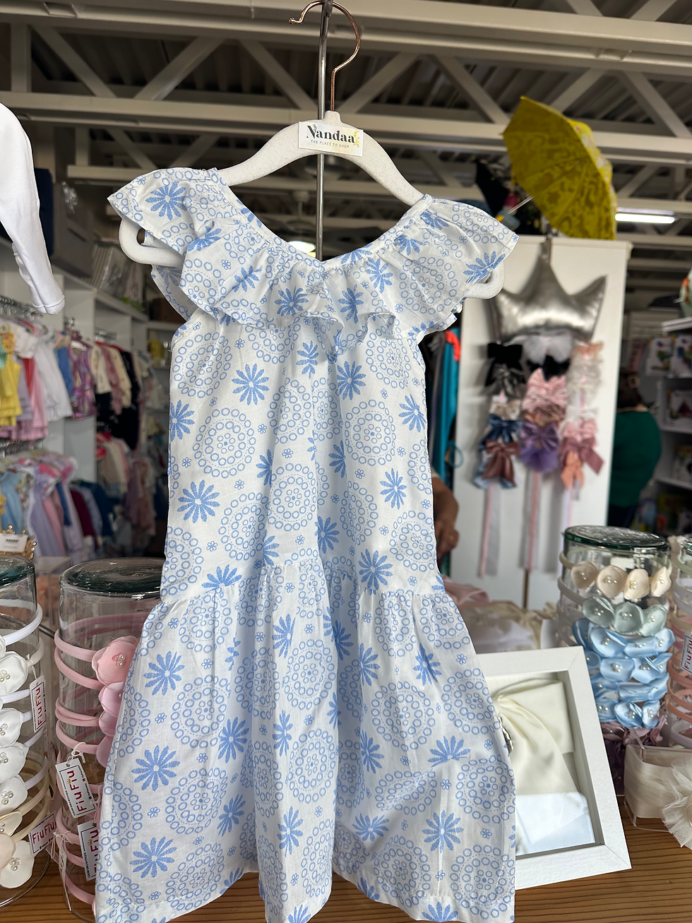 Miniatura: Vestido niña volantes 