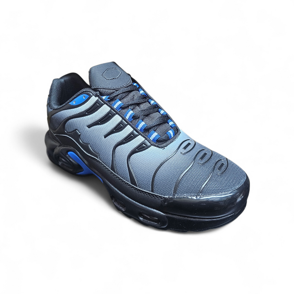 Thumbnail:  Mens Trainers Running Fashion Shoes Casual Sneakers Walking Black white blue