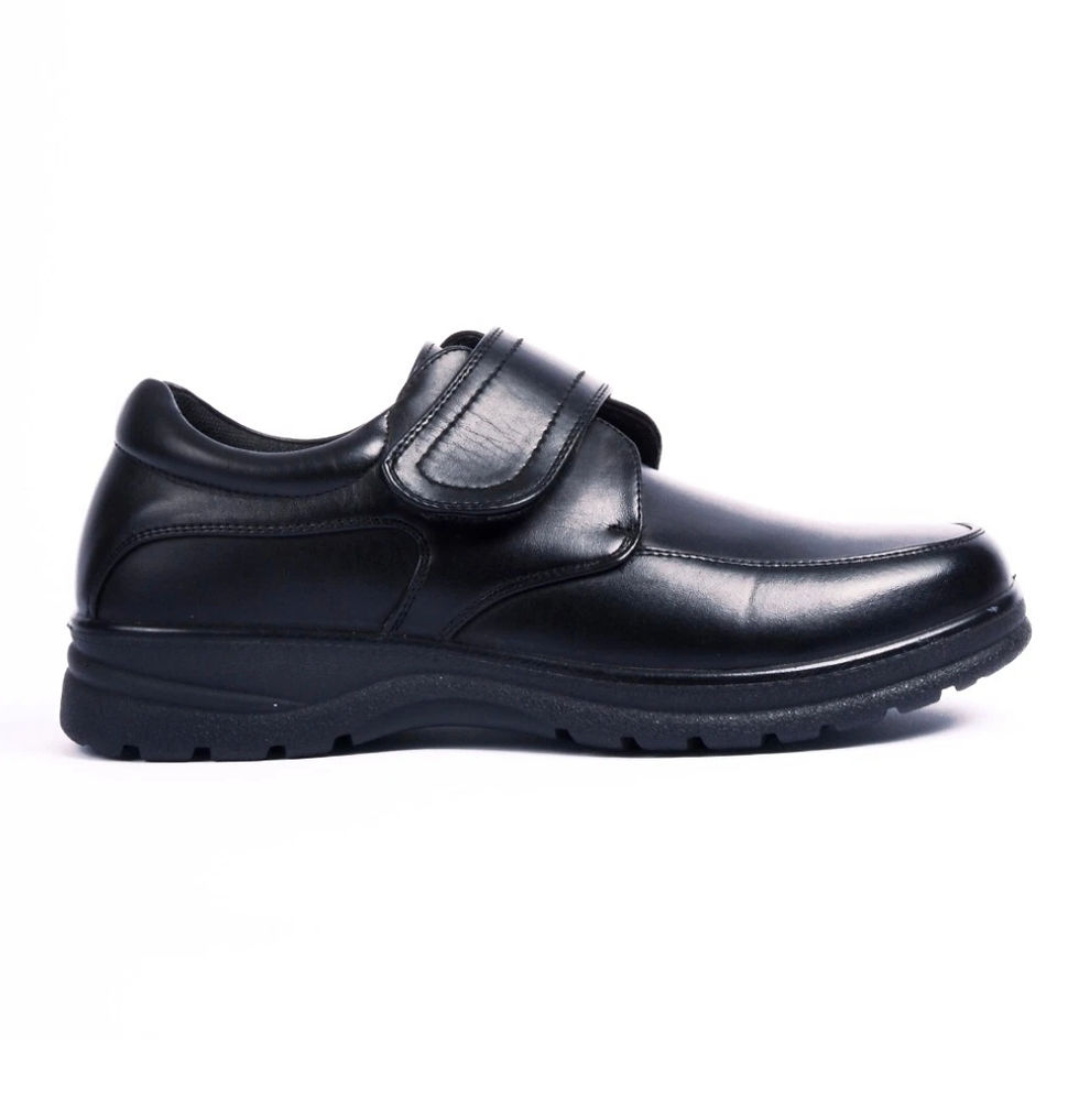 Thumbnail: Kevin Black Dr. Lightfoot Lightweight Memory Foam Easy Fastening Shoes