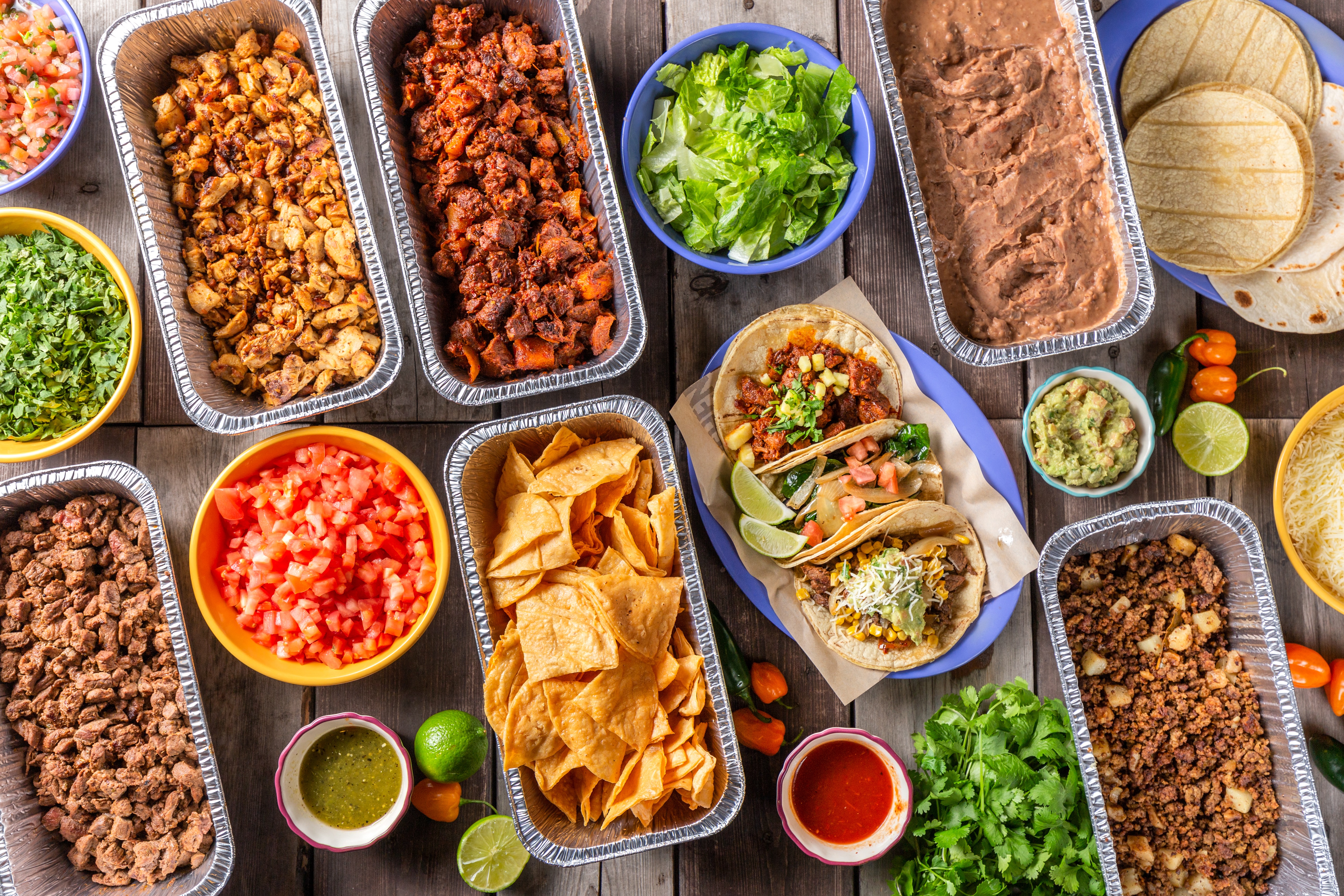 Arranged Food and Objects