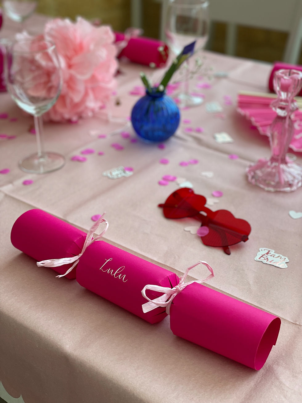 Thumbnail: Hen Do Cracker Place Name - Hot Pink - Single