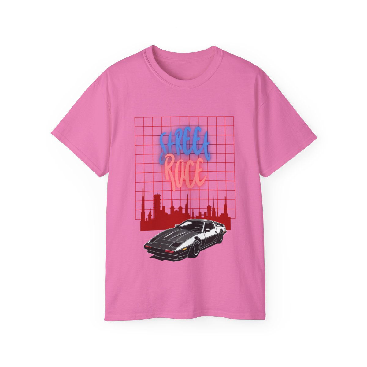 Urban Retro 80s Street Racer Tee - Vintage Style Unisex Shirt