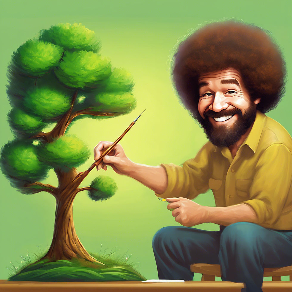 Staying distracted during stressful times, Bob Ross