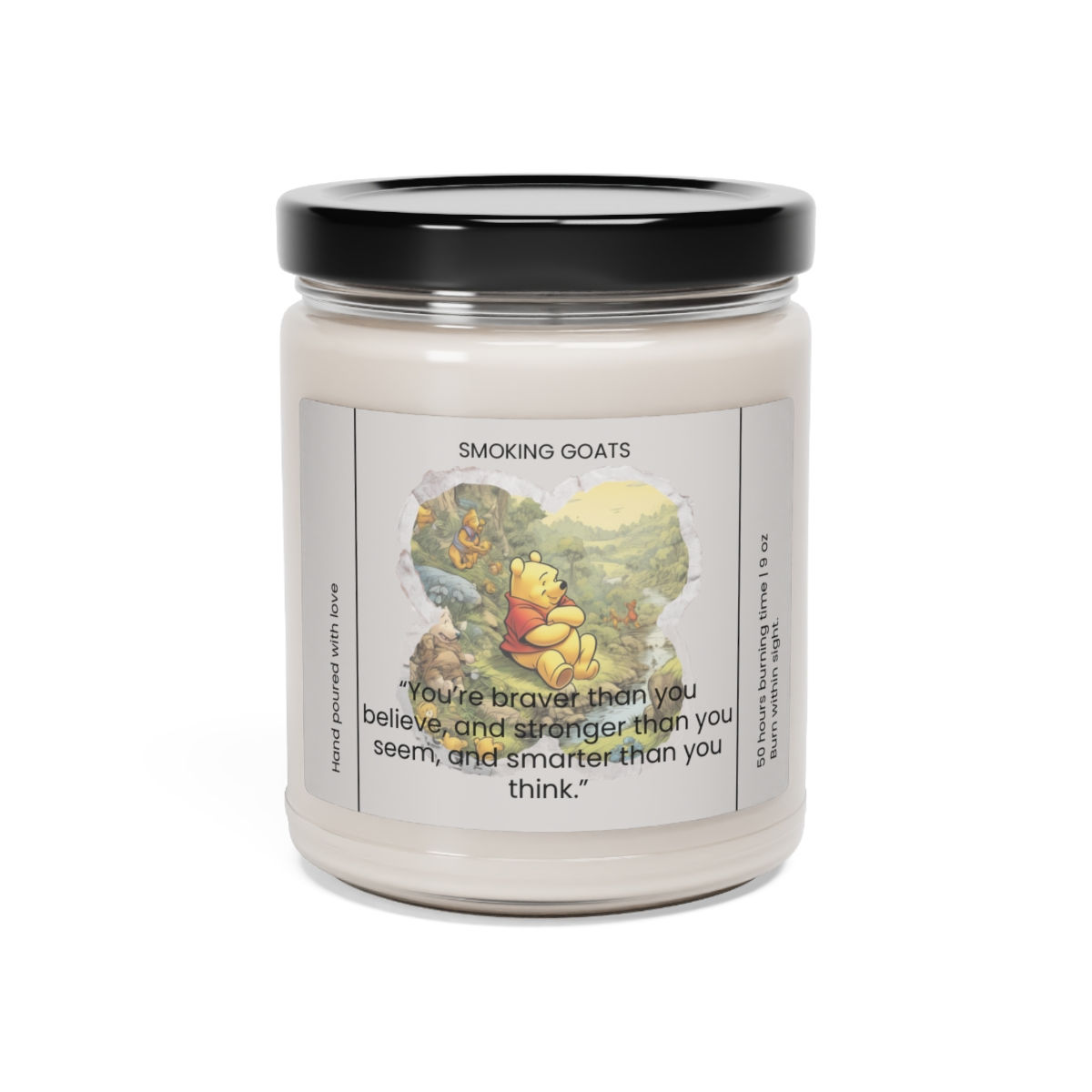 Winnie the Pooh Inspirational Quote Scented Soy Candle, 9oz - Hand-poured Aromat