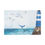 Thumbnail: Lighthouse and Whale Tail Seascape, Matte Stretched 0 75" - Nautical Home Decor
