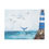 Thumbnail: Lighthouse and Whale Tail Seascape, Matte Stretched 0 75" - Nautical Home Decor