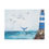 Thumbnail: Lighthouse and Whale Tail Seascape, Matte Stretched 0 75" - Nautical Home Decor