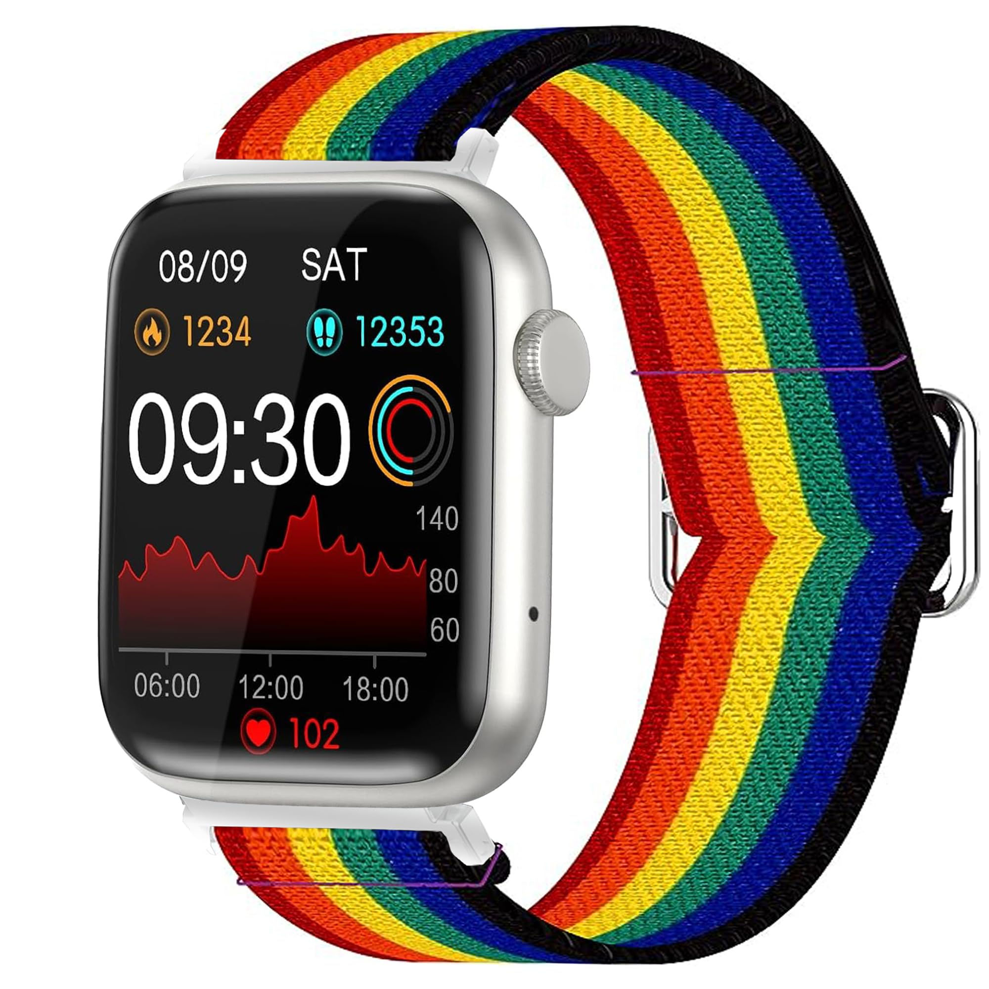 Compatible with EarlySincere Smartwatch BandsLamshaw Stretch Elastics Nylon Adju